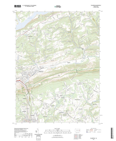 United States Geological Survey Palmerton, PA (2023, 24000-Scale) digital map