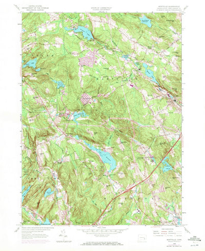 United States Geological Survey Palmertown, CT (1958, 24000-Scale) digital map