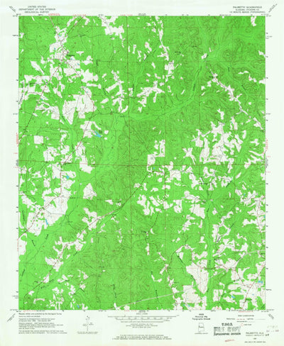 United States Geological Survey Palmetto, AL (1967, 24000-Scale) digital map