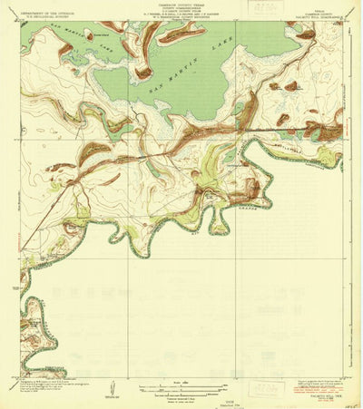 United States Geological Survey Palmito Hill, TX (1936, 31680-Scale) digital map