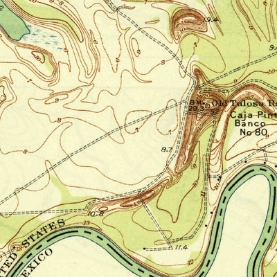 United States Geological Survey Palmito Hill, TX (1936, 31680-Scale) digital map
