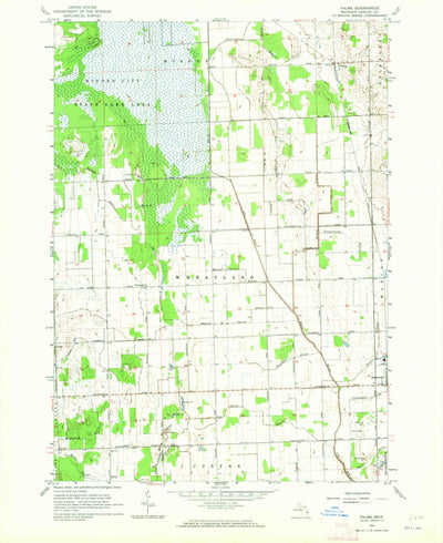 United States Geological Survey Palms, MI (1963, 24000-Scale) digital map