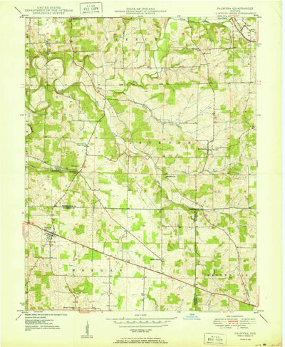 United States Geological Survey Palmyra, IN (1950, 24000-Scale) digital map