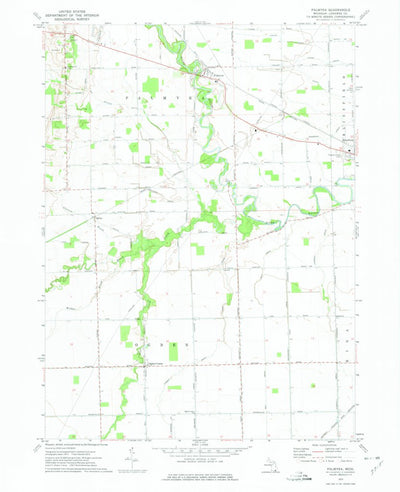 United States Geological Survey Palmyra, MI (1972, 24000-Scale) digital map