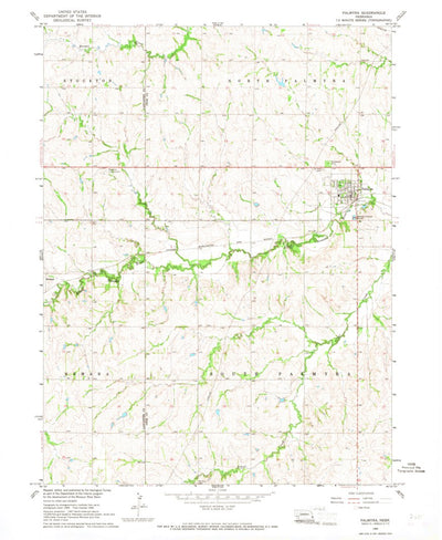United States Geological Survey Palmyra, NE (1966, 24000-Scale) digital map