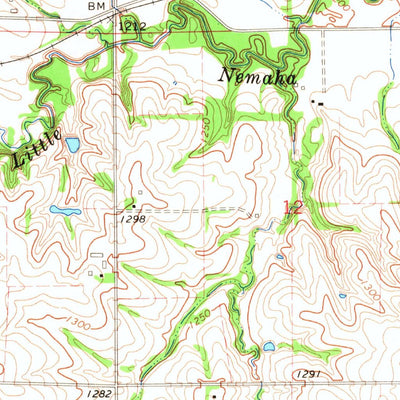 United States Geological Survey Palmyra, NE (1966, 24000-Scale) digital map