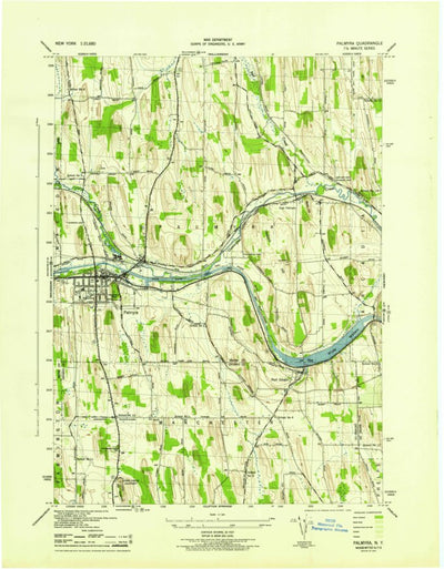 United States Geological Survey Palmyra, NY (1943, 31680-Scale) digital map