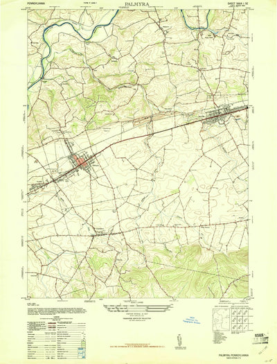 United States Geological Survey Palmyra, PA (1947, 24000-Scale) digital map
