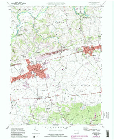 United States Geological Survey Palmyra, PA (1969, 24000-Scale) digital map