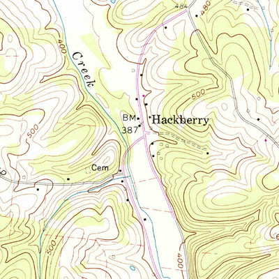 United States Geological Survey Palmyra, TN (1958, 24000-Scale) digital map