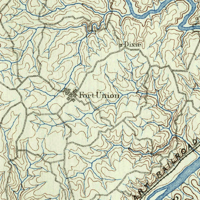 United States Geological Survey Palmyra, VA (1891, 125000-Scale) digital map