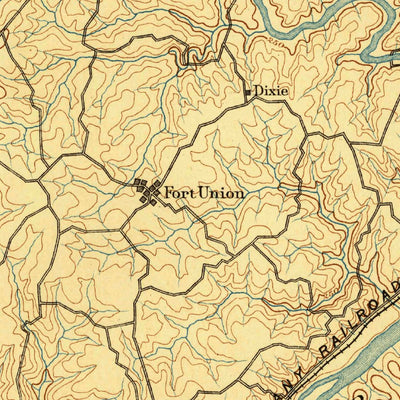 United States Geological Survey Palmyra, VA (1895, 125000-Scale) digital map