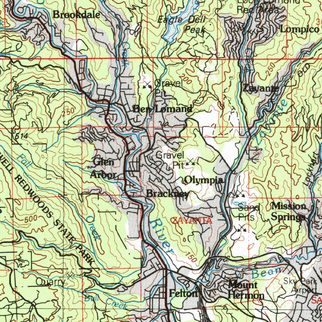 Palo Alto, CA (1982, 100000-Scale) Map by United States Geological ...