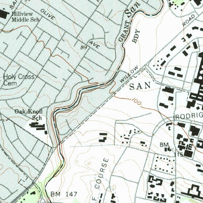 United States Geological Survey Palo Alto, CA (1991, 24000-Scale) digital map