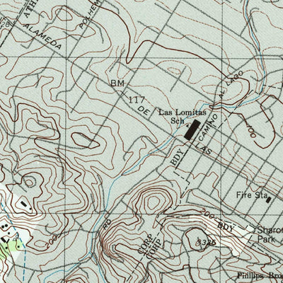 United States Geological Survey Palo Alto, CA (1997, 24000-Scale) digital map