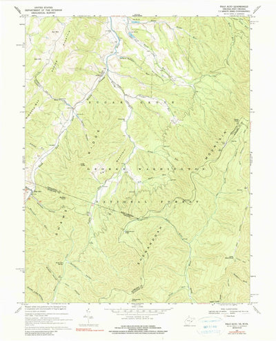 United States Geological Survey Palo Alto, VA-WV (1969, 24000-Scale) digital map