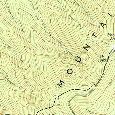 United States Geological Survey Palo Alto, VA-WV (1969, 24000-Scale) digital map