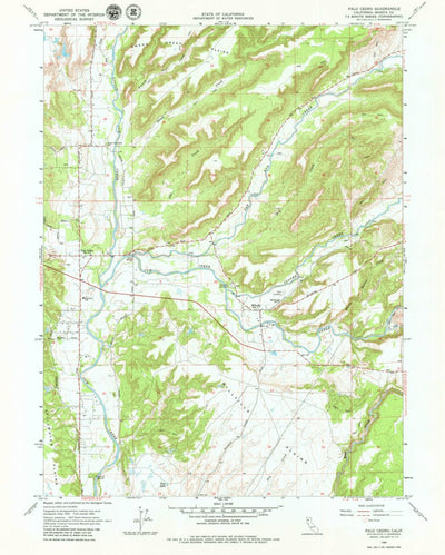United States Geological Survey Palo Cedro, CA (1965, 24000-Scale) digital map