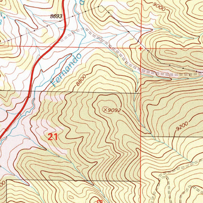 United States Geological Survey Palo Flechado Pass, NM (1995, 24000-Scale) digital map