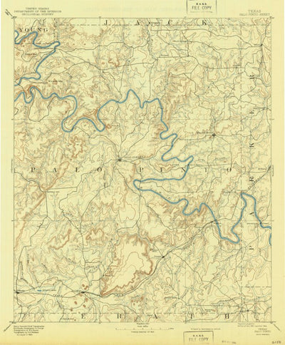 United States Geological Survey Palo Pinto, TX (1891, 125000-Scale) digital map