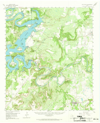 United States Geological Survey Palo Pinto, TX (1958, 62500-Scale) digital map