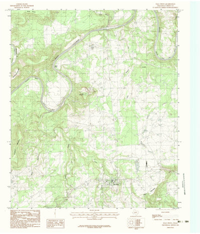 United States Geological Survey Palo Pinto, TX (1984, 24000-Scale) digital map