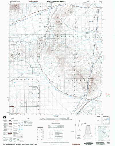 United States Geological Survey Palo Verde Mountains, CA (2002, 50000-Scale) digital map