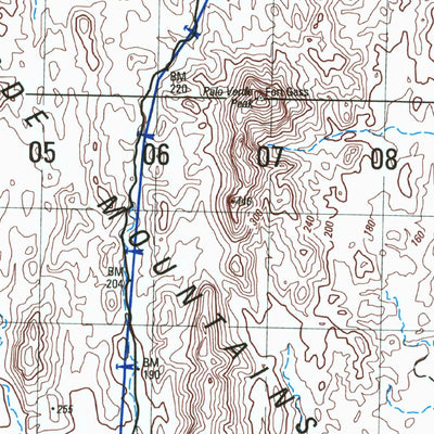 United States Geological Survey Palo Verde Mountains, CA (2002, 50000-Scale) digital map
