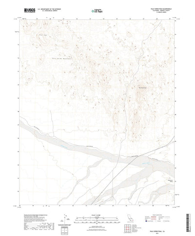 United States Geological Survey Palo Verde Peak, CA (2021, 24000-Scale) digital map