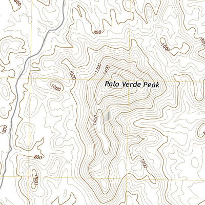 United States Geological Survey Palo Verde Peak, CA (2021, 24000-Scale) digital map
