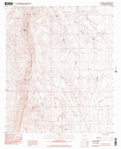 United States Geological Survey Palomas Gap, NM (1996, 24000-Scale) digital map