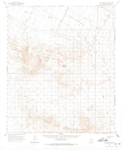 United States Geological Survey Palomas Mountains, AZ (1965, 62500-Scale) digital map