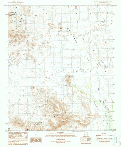 United States Geological Survey Palomas Mountains SE, AZ (1990, 24000-Scale) digital map