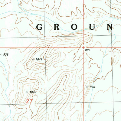 United States Geological Survey Palomas Mountains SW, AZ (1990, 24000-Scale) digital map