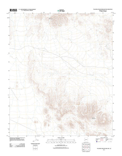 United States Geological Survey Palomas Mountains SW, AZ (2011, 24000-Scale) digital map