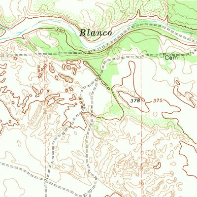 United States Geological Survey Palomas Ranch NW, TX (1968, 24000-Scale) digital map