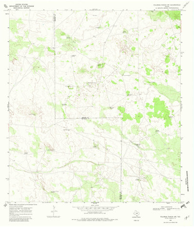 United States Geological Survey Palomas Ranch SW, TX (1968, 24000-Scale) digital map