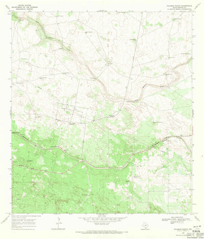 United States Geological Survey Palomas Ranch, TX (1968, 24000-Scale) digital map