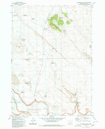 United States Geological Survey Palomino Buttes, OR (1980, 24000-Scale) digital map