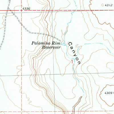 United States Geological Survey Palomino Buttes, OR (1980, 24000-Scale) digital map