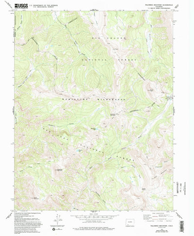 United States Geological Survey Palomino Mountain, CO (1973, 24000-Scale) digital map