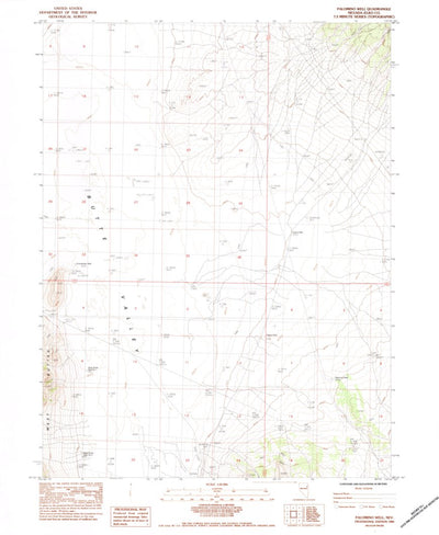United States Geological Survey Palomino Well, NV (1984, 24000-Scale) digital map