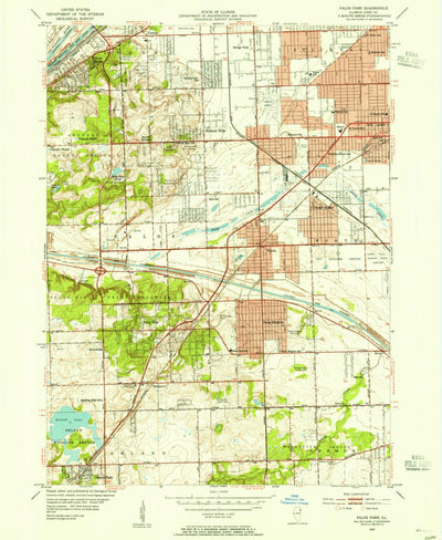 United States Geological Survey Palos Park, IL (1953, 24000-Scale) digital map