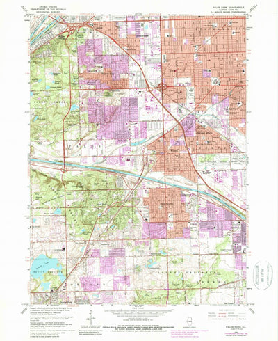 United States Geological Survey Palos Park, IL (1963, 24000-Scale) digital map