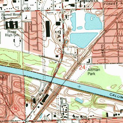 United States Geological Survey Palos Park, IL (1993, 24000-Scale) digital map