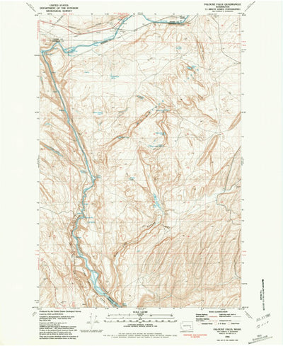 United States Geological Survey Palouse Falls, WA (1981, 24000-Scale) digital map