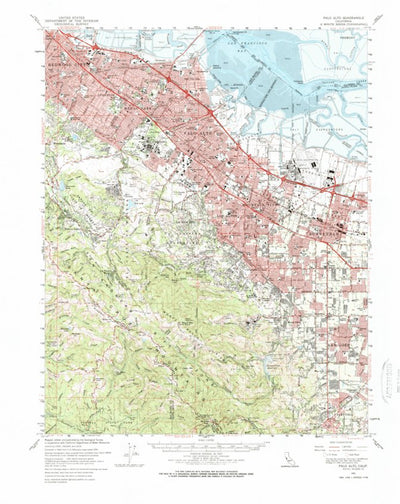 United States Geological Survey Palto Alto, CA (1961, 62500-Scale) digital map
