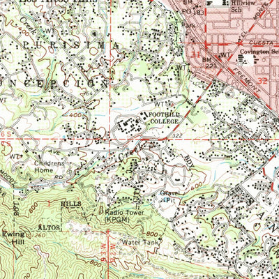 United States Geological Survey Palto Alto, CA (1961, 62500-Scale) digital map