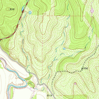 United States Geological Survey Paluxy, TX (1961, 24000-Scale) digital map