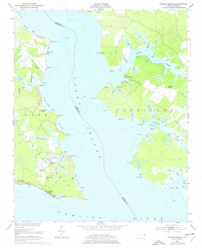United States Geological Survey Pamlico Beach, NC (1951, 24000-Scale) digital map